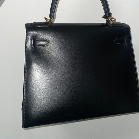 Hermès Kelly Sellier 28 Black Box Calf - Picture 6 of 12